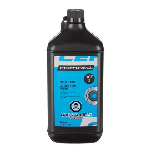 Certified DOT 3 Brake Fluid, 946-mL